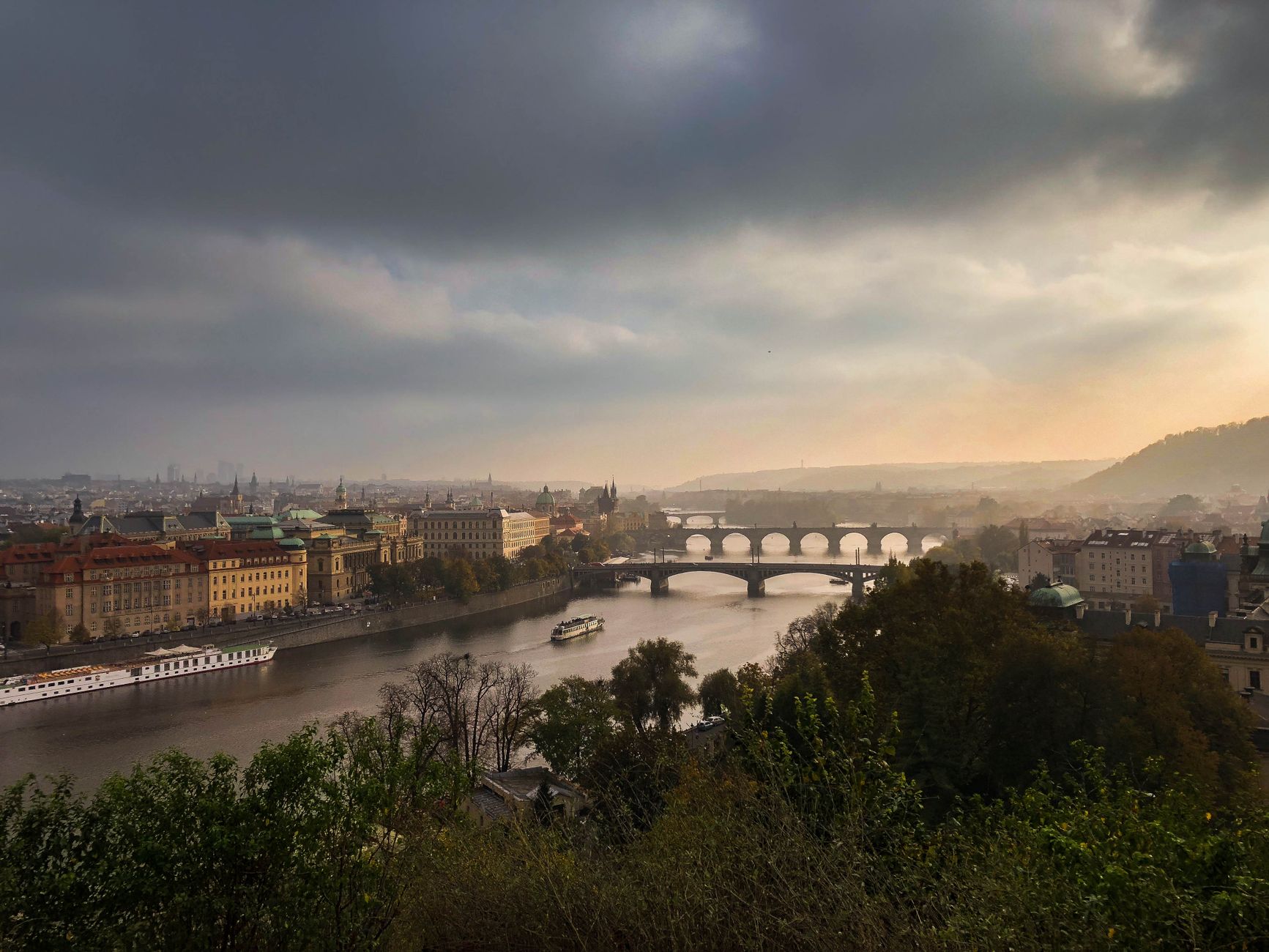 Autumn Prague from the Boat: Colours, Calm, and Vltava Views