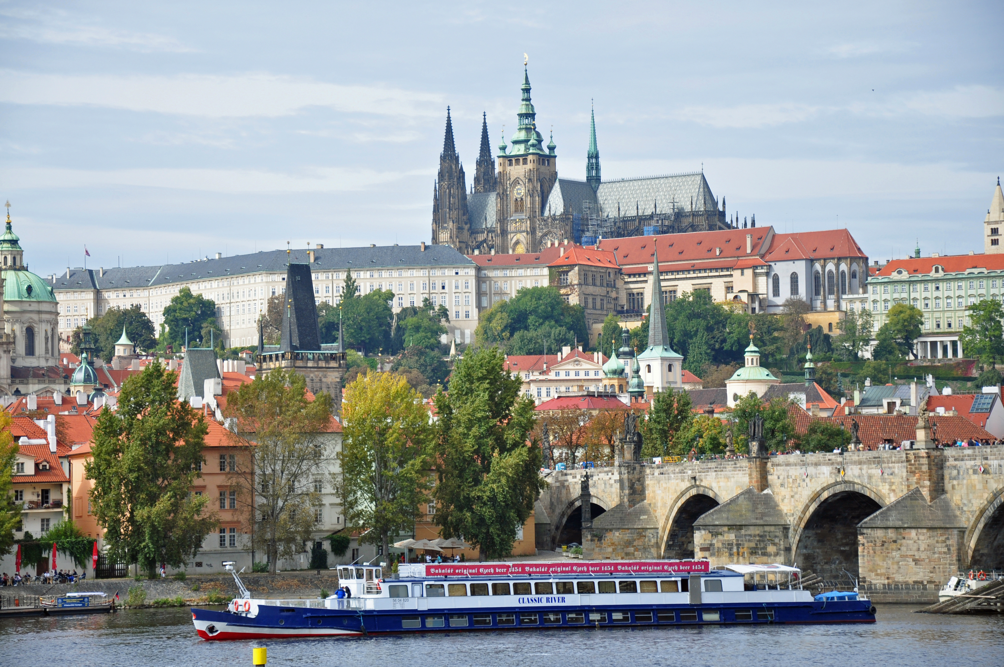 Panoramic Boat Tour on the River Vltava